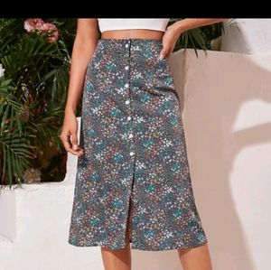 Medium Midi Skirt New Dusty Blue